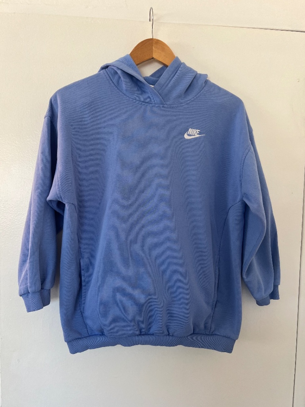 Nike Sportswear Club Fleece Hoodie | Girls Youth Large | Periwinkle Blue